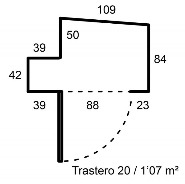 Trastero 20 / 1'07m²
