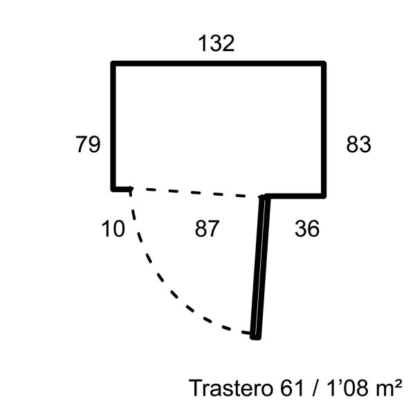 Trastero 61 / 1'08m²