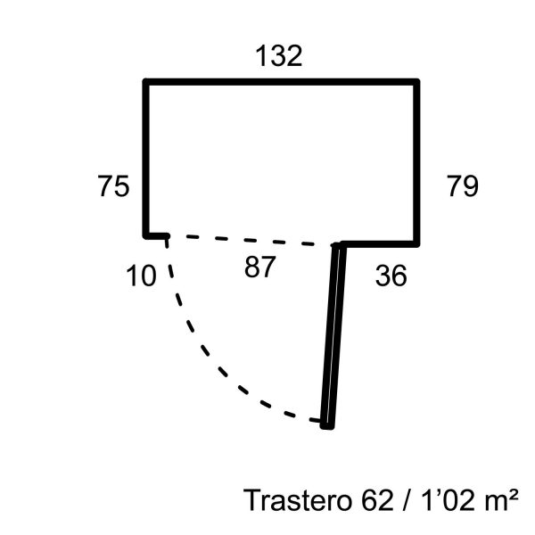 Trastero 62 / 1'02m²